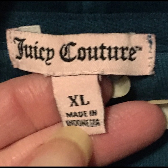 Juicy Couture Vintage 90s Velour Hoodie Jacket XL! - Picture 6 of 8